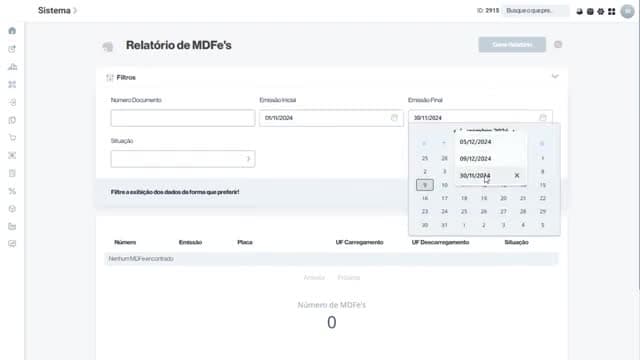 Relatório MDF-e - Resumo / Simplificado / Detalhado