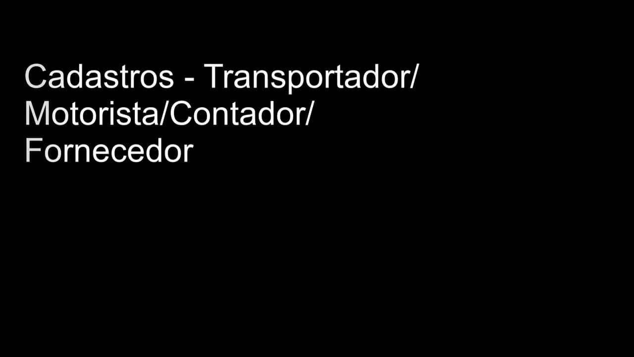 Transportador / Motorista / Fornecedor / Contador
