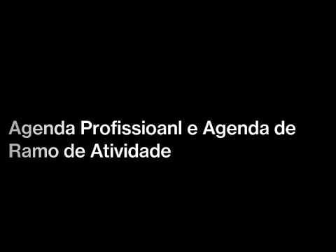 Agenda Profissional e Agenda de Ramo de Atividade