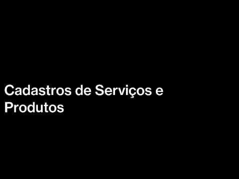 Cadastro de Produto e Serviço
